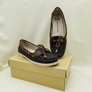 Michael Kors Blair Moc Signature Boat Slip On Shoes - Size 7.5